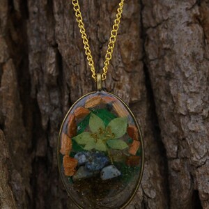 Handcrafted Floral Resin Pendant