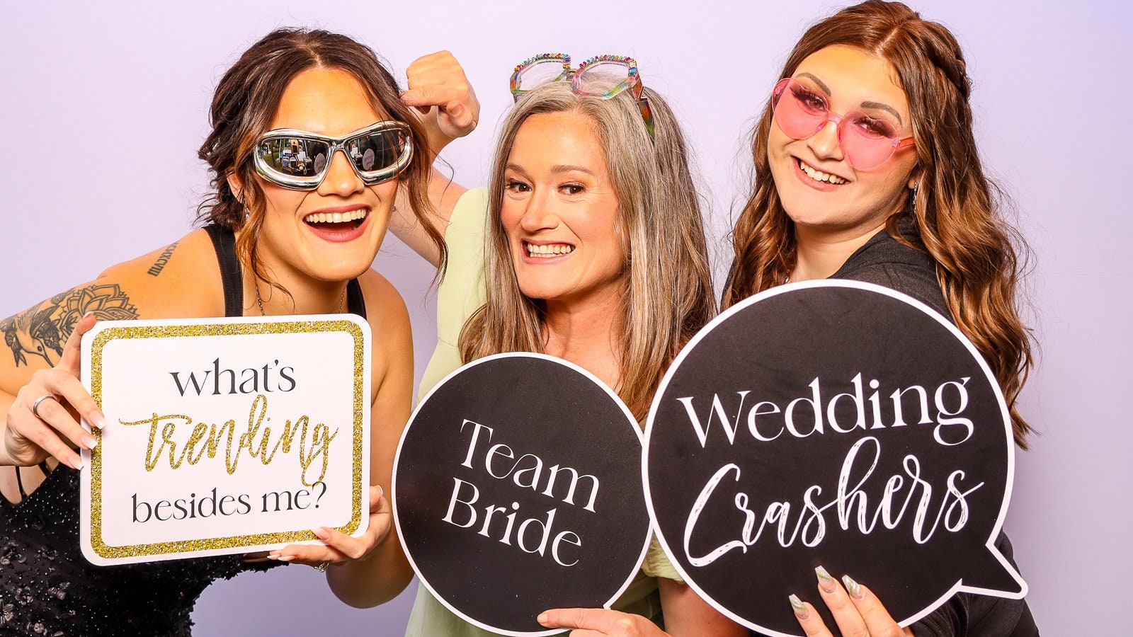Large Glam Wedding Photo Booth Props - Etsy