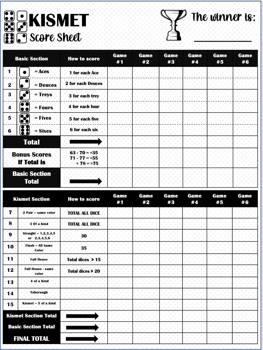 Qwixx Printable Scoresheets Qwixx Scorecard Qwixx Mixx Scorecard Qwixx  Scoresheet Download Quixx Game Dice Game Gift Ideas -  Israel