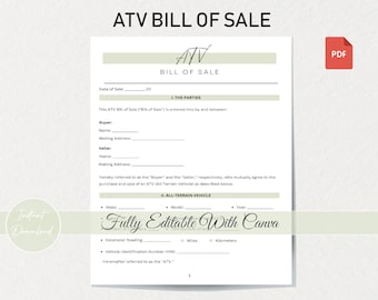 Modèle de facture de vente de VTT professionnel | Facile à utiliser | Personnalisable | Modifiable avec Canva