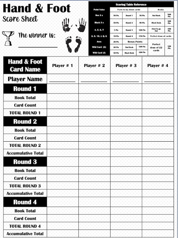 Score Pads for Games