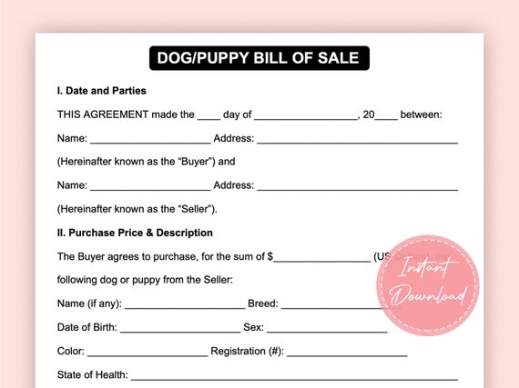Dog sale and purchase discount