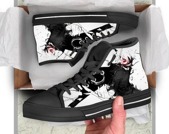 SuperSilk Anime Tokyo Ghoul Sneakers Cartoon Kaneki Ken High Top Canvas Sports Shoes SuperSilk Anime Tokyo Ghoul Sneakers Cartoon Kaneki Ken High Top Canvas Sports Shoes