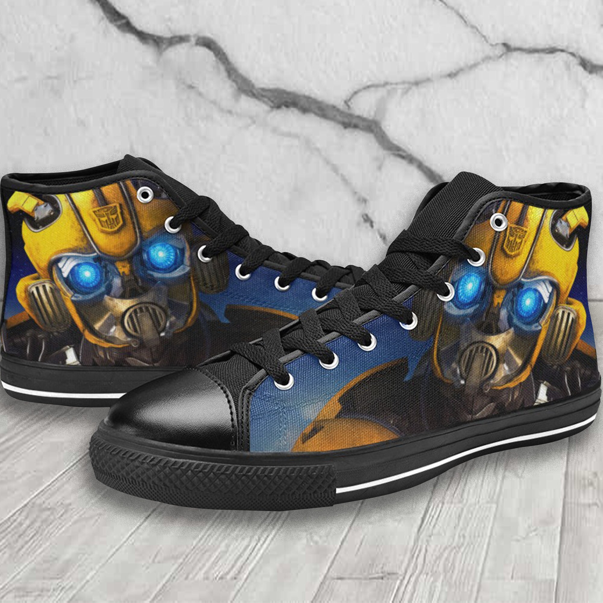 Transformers Shoes Bumblebee Prime Shoes custom shoes sneakers Etsy