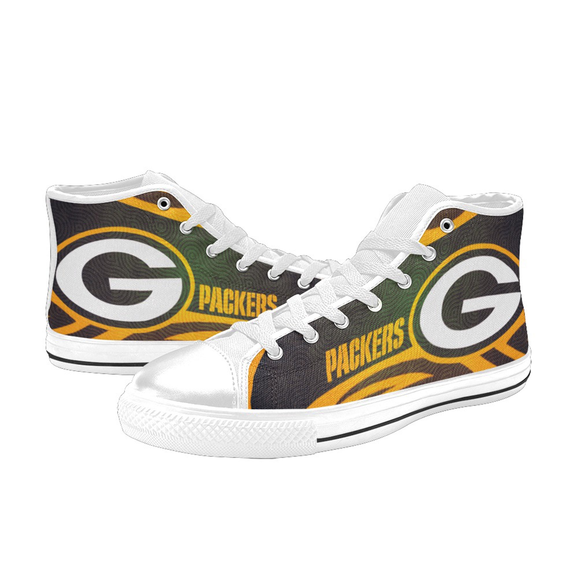 Green Bay Packers Sneakers themed custom shoes sneakers for | Etsy