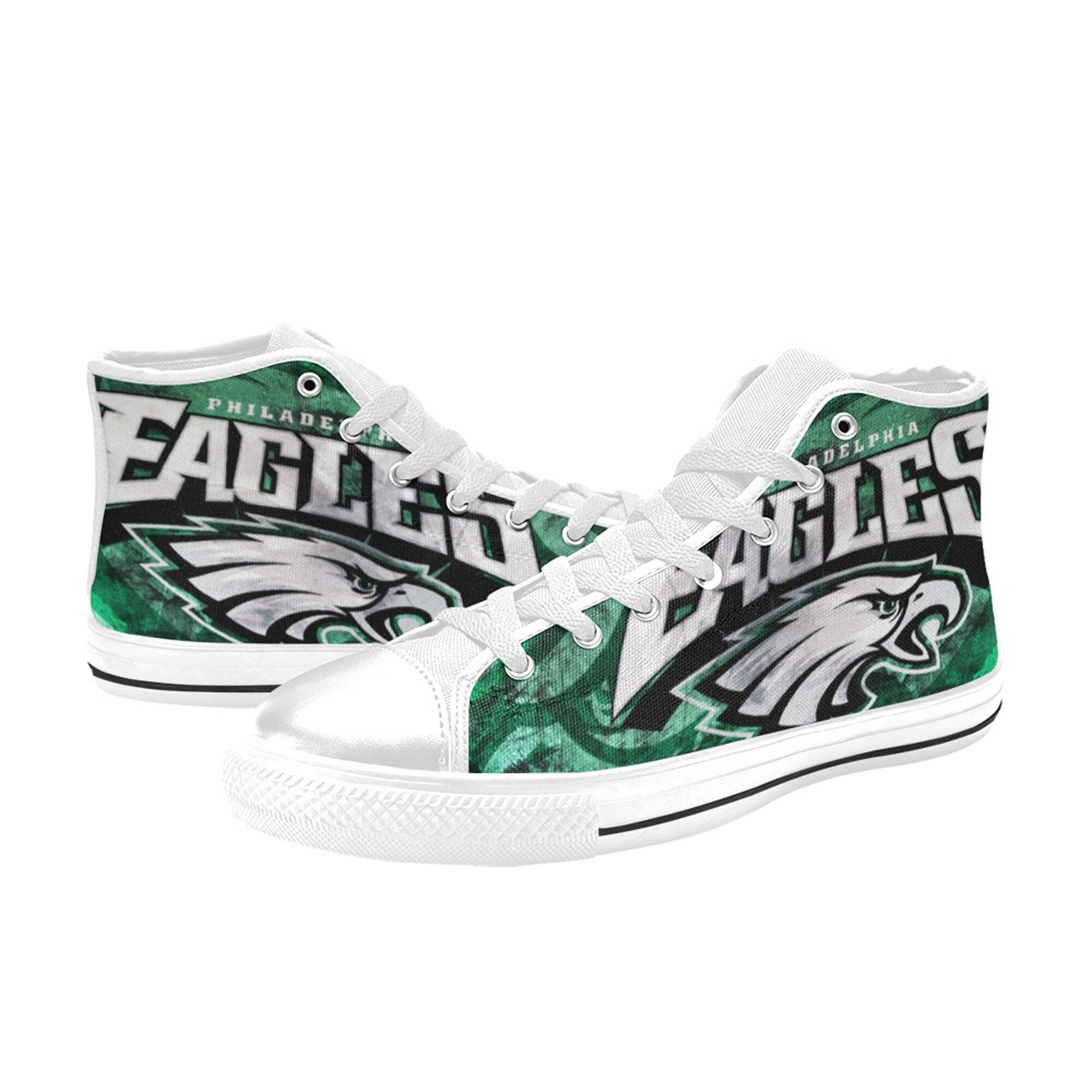 Philadelphia Eagles themed custom shoes sneakers for fan | Etsy