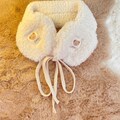 Autumn Winter Fur Earmuffs For Women Cute Keep-warm Drawstring Adjustable Ear Covers