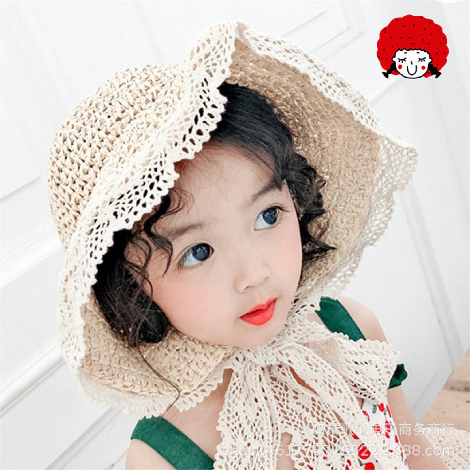 Lovely Floppy Straw Hat Women Summer 