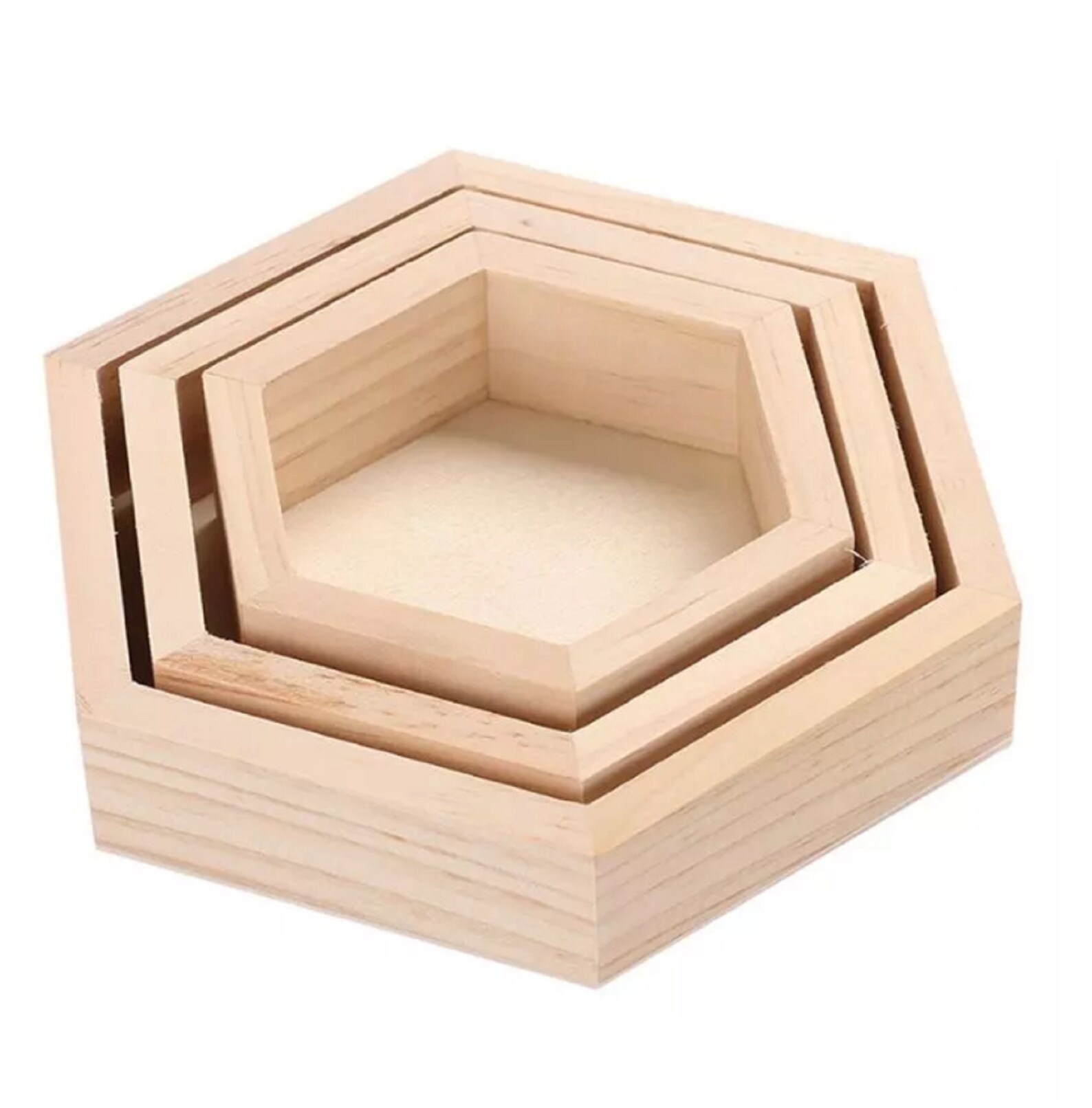 Wood Tray Hexagon Tray Serving Tray Wood Jewelry Storage Boxes Etsy