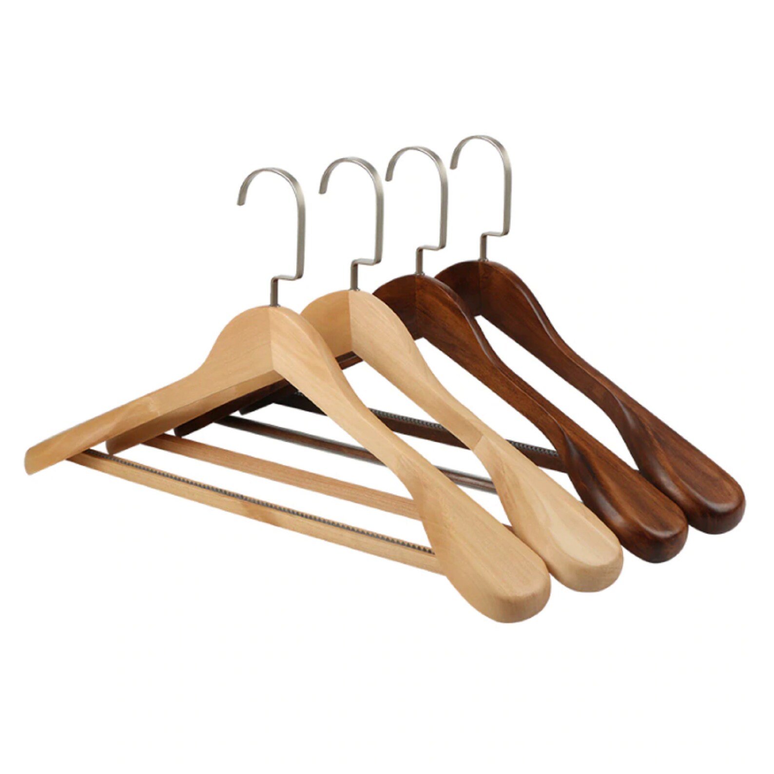 3PCLot Wooden Clothes Hanger Vintage Wooden Hanger Men Suit Etsy