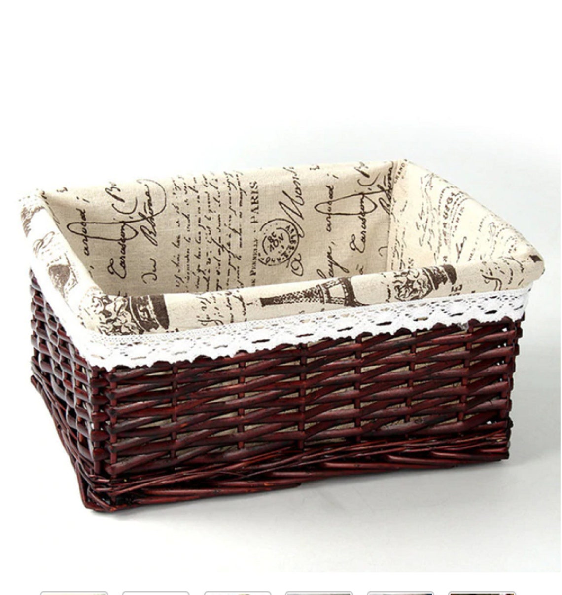 Basket Rattan Handmade Rattan Storage Baskets Household Items Etsy