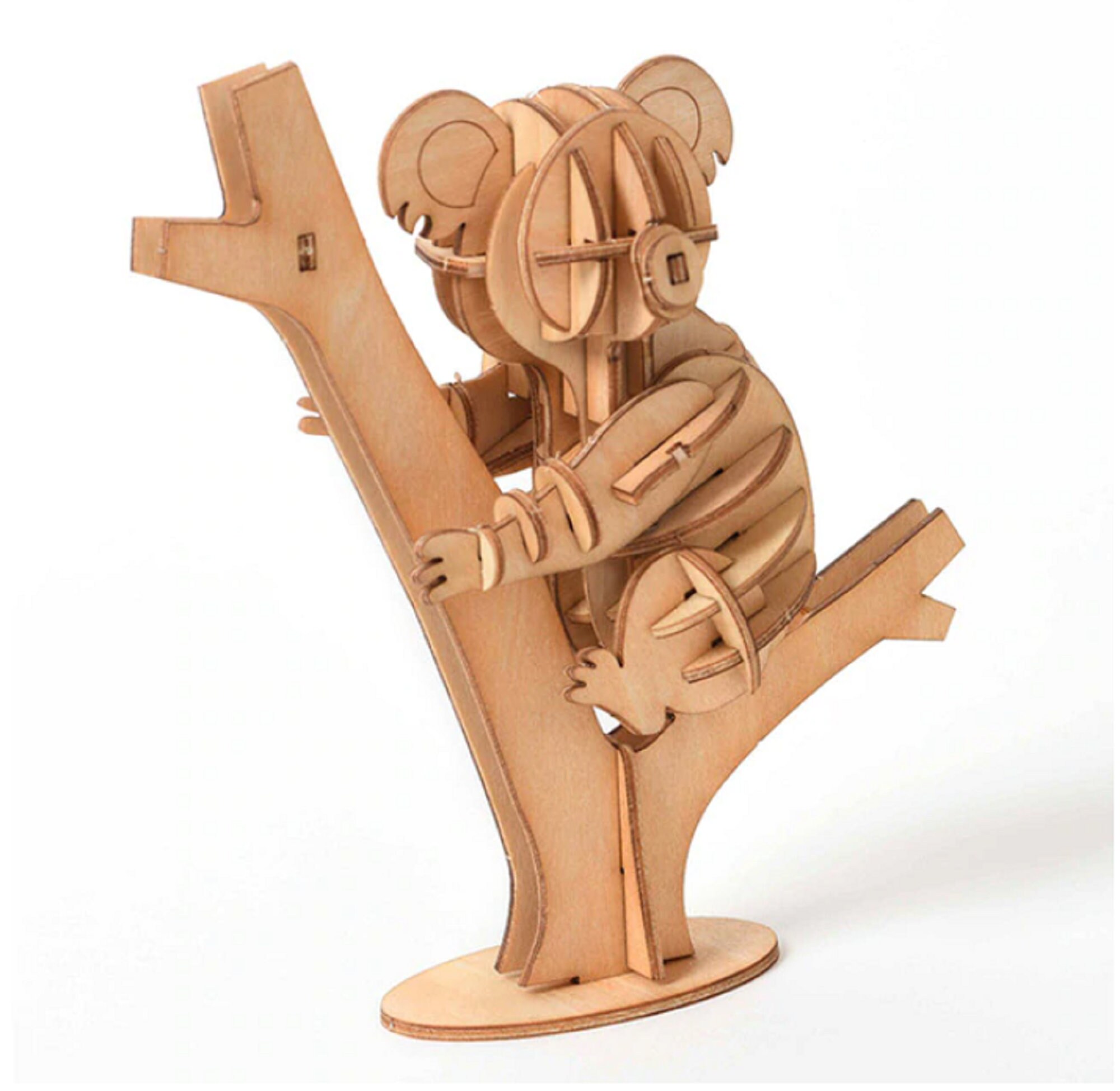 3D Wooden Puzzle Jigsaw Puzzle Laser Cutting DIY Animal Cat Etsy