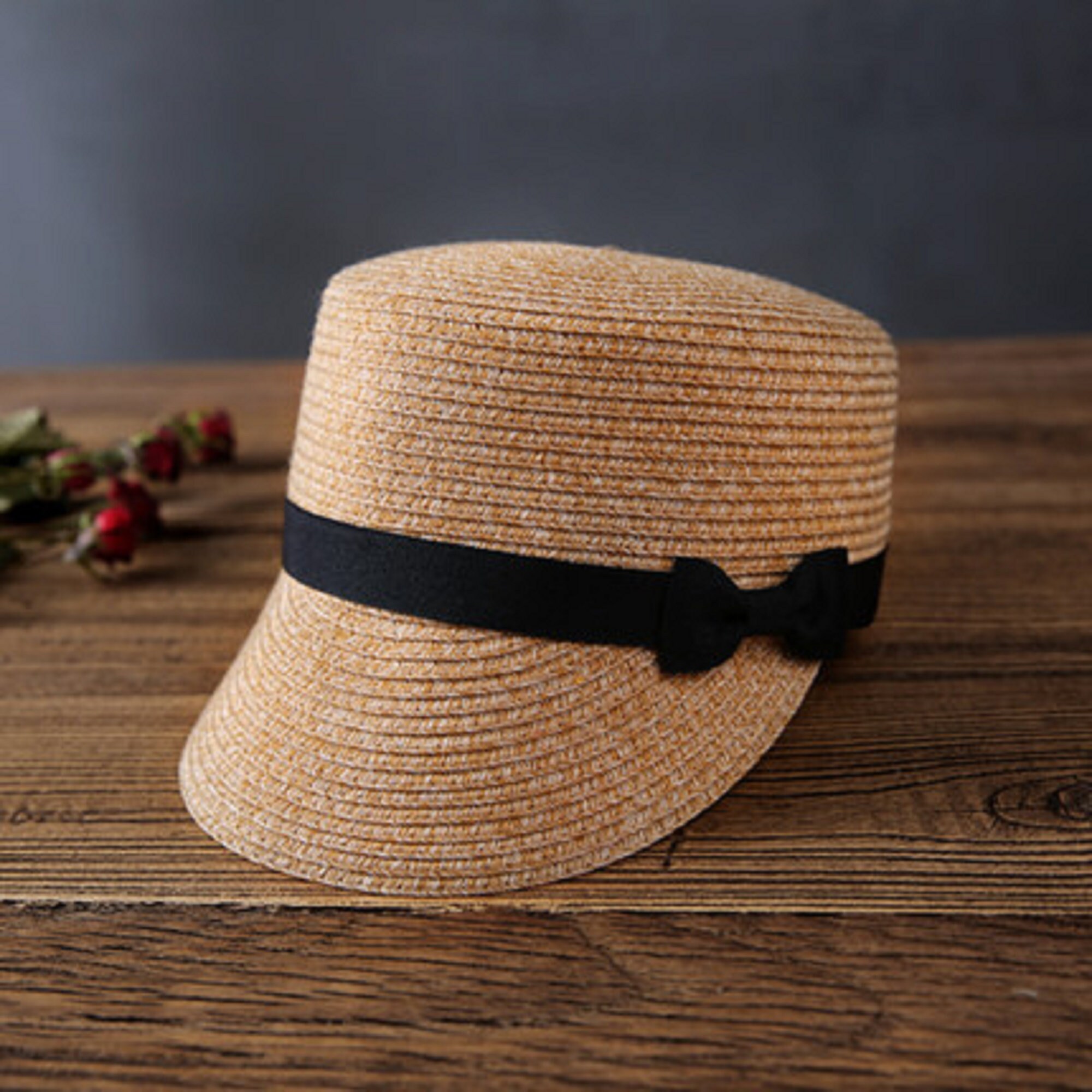 Hat Traveling Bow Straw Hat Sunshade 