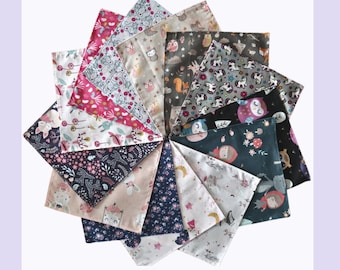 surprise handkerchiefs for girls cotton oekotex, handkerchiefs for girls, zero waste