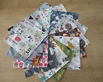 surprise handkerchiefs for boys oekotex cotton, handkerchiefs for girls, zero waste, ecological handkerchiefs