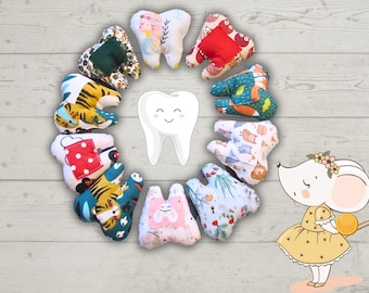 Tooth cushion, milk teeth, little mouse; the tooth fairy, mixed tooth cushion