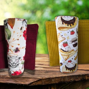 set of 6 washable paper towels, zero waste paper towels, reusable paper towels, table napkin