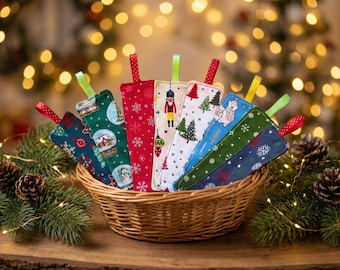 vinterbokmärke/julbokmärke/bokmärke/tygbokmärke