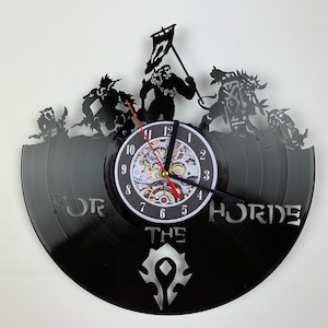 Horde&#39;s Troll Character Vinyl Record Wall Clock - Unique Gamer Gift and Horror Movie Decor
