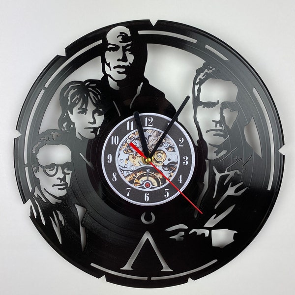 Stargate-themed Vinyl Record Wall Clock - Perfect Movie Night Decor for Science Fiction Movies Fans