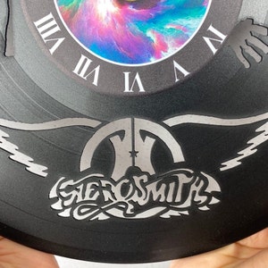 Unique Aerosmit Vinyl Record Wall Clock for Music Enthusiasts, Stylish ...