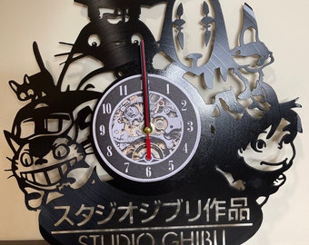 Details about   LED Vinyl Clock Studio Ghibli LED Wall Decor Art Clock Original Gift 1569 