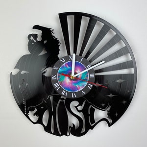 Rockin&#39; Around Vinyl-Schallplattenuhr: Coole Musik-Raumdekoration und ideales Geschenk für ihn von der Tochter