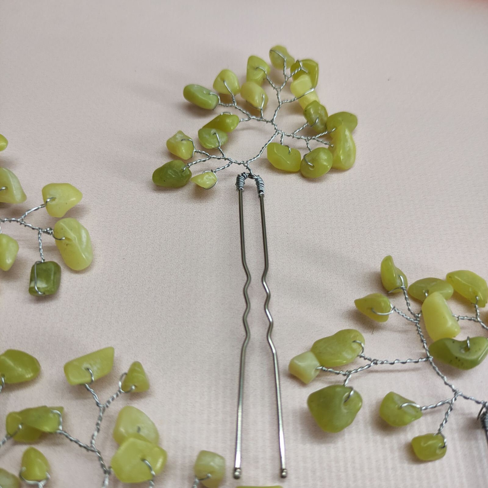 Jade Comb and Hair Clips 4 Piece Set Hair Accessories Etsy