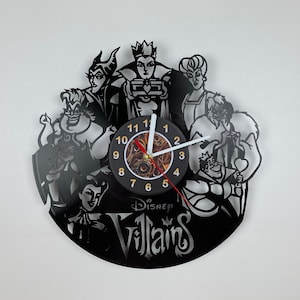 Bad Witches Club Vinyl Record Wall Clock - Unique Christmas Gift, Custom 12 Inch Decor for Nursery and Gamerooms