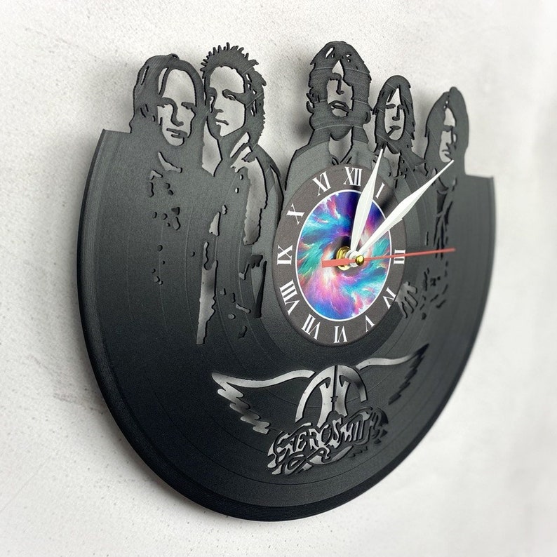Aerosmith Vinyl Record Wall Clock, Rock Music Decor - Etsy
