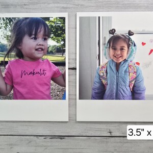 Personalized Photo Magnets (Polaroid style) - Perfect Gift for any occasion. Fridge Magnets.
