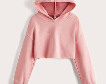 2 Piece Outfits Arshiner Girls 2-Piece Crop Top Set - Long Sleeve Hoodie & Cami Outfits For Teens 5-14 Years 2-piece Sweatshirt Sets