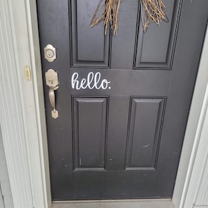 Stylish Front Door Sticker, Front door decals, Custom Personalized Door Decal.