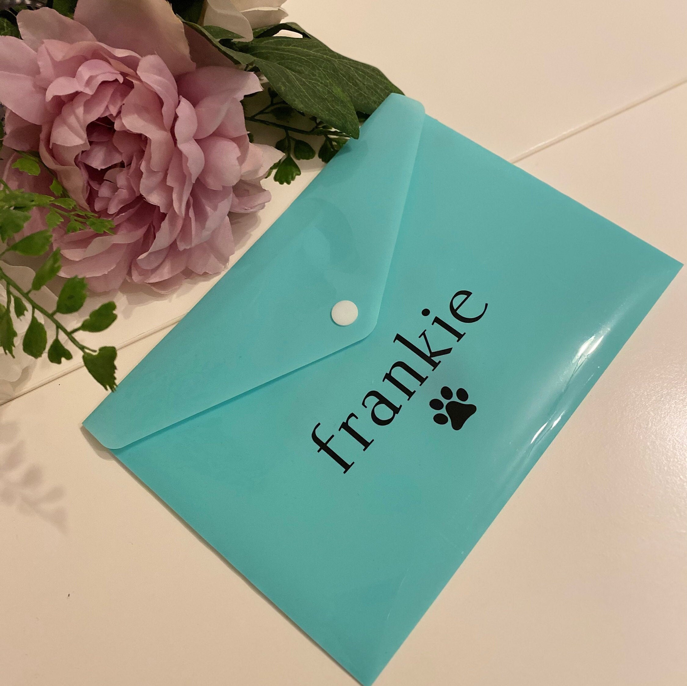 Personalised pet document file . Vet notes and documents file. Etsy