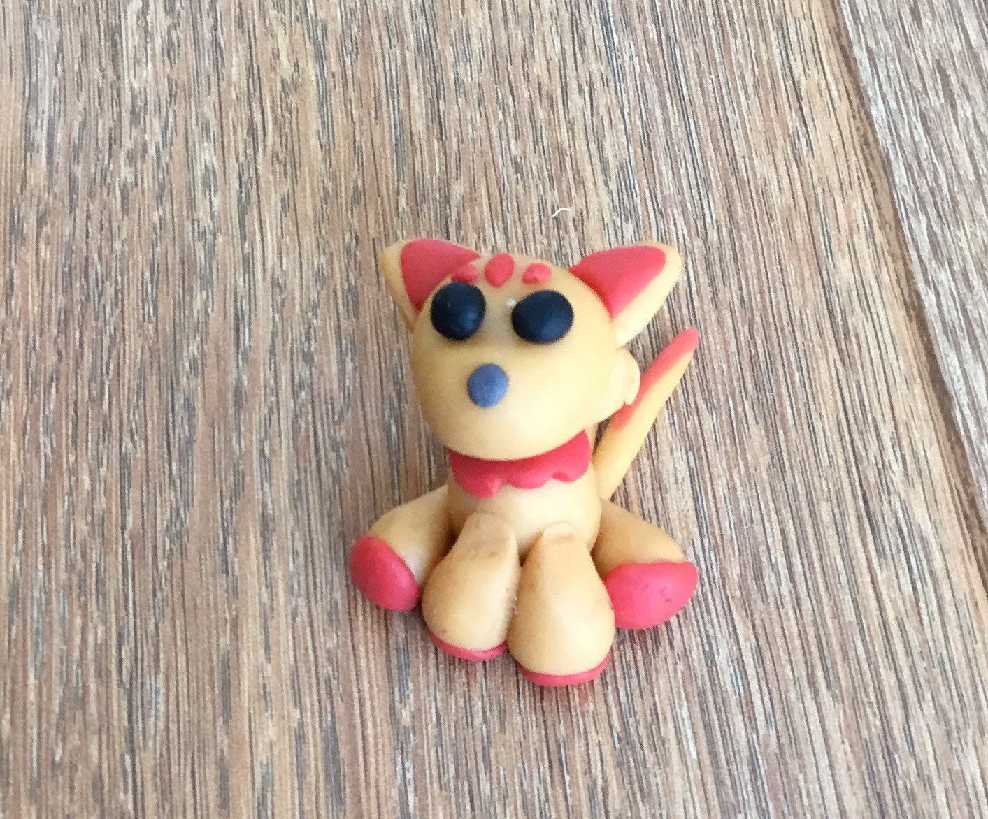 Cute Kitsune Figure Etsy