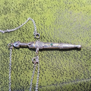 Gold 999 and Pure silver 925-Decorative Knight&#39;s Short Sword, Knife Crusaders Sword  Collectible miniature ,  handmade