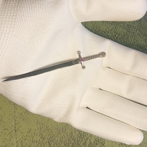 Pure silver 925-Decorative  Swords Collection-Royal sword, knight&#39;s sword, SWORD  Collectible, miniature ,  handmade