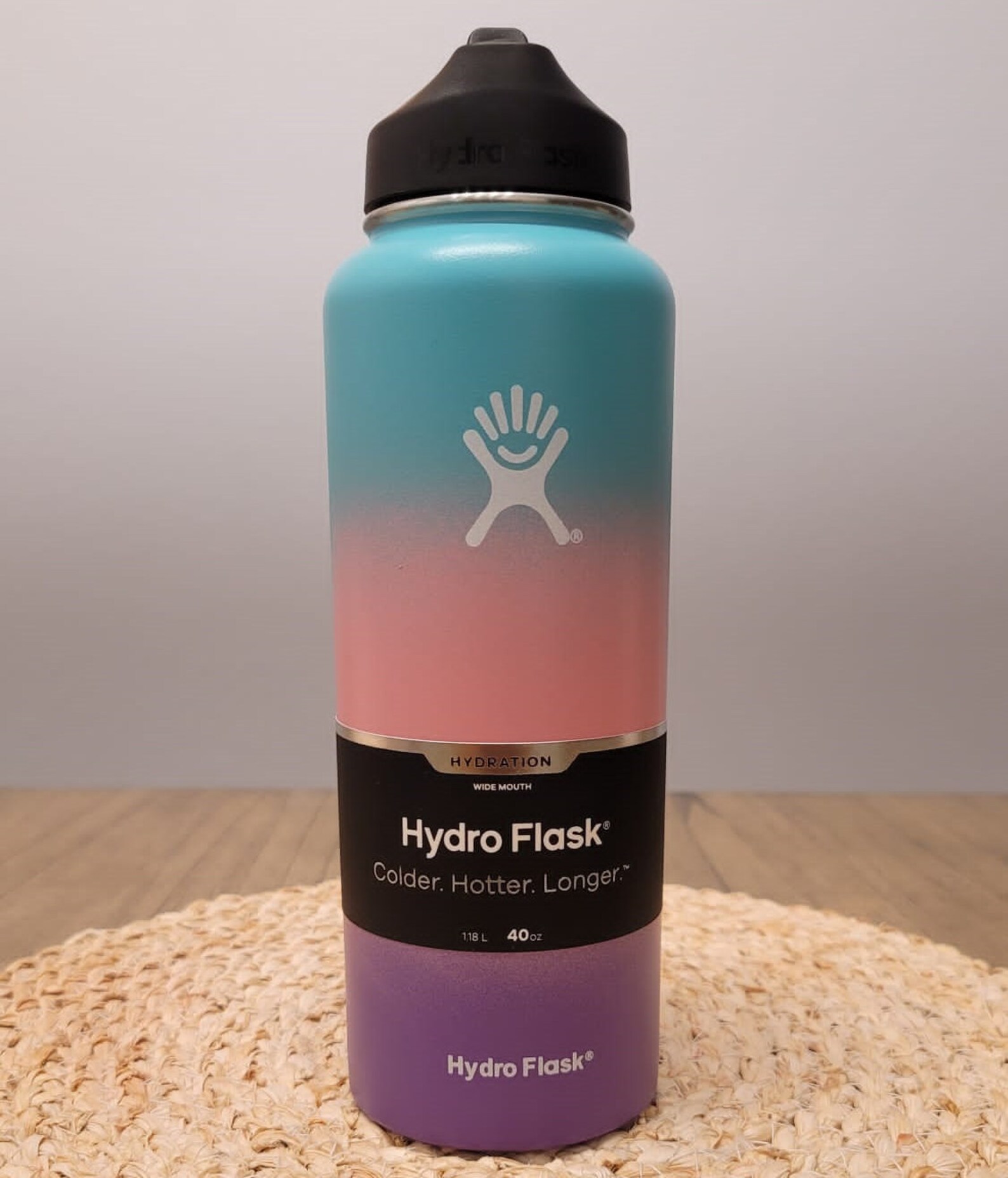 32oz Hydro Flask Straw Lid Water Bottle Multi Color Stainless Etsy