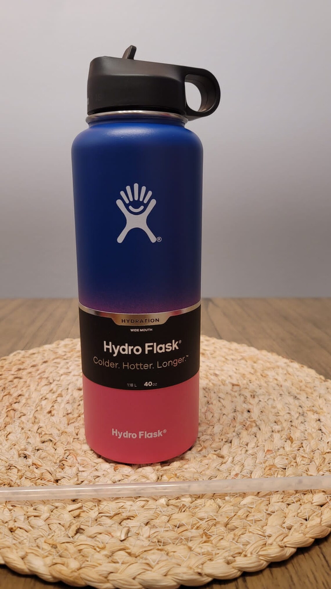 32oz Hydro Flask Straw Lid Water Bottle Multi Color Stainless Etsy