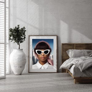 Black Afro Woman Art Poster| Black Art| Black Art Poster |  Wall Print |Home Decor |Black Art Poster| Modern Art Prints | Afro Art