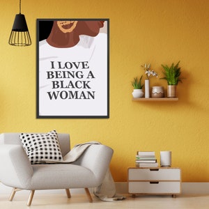 Black Afro Woman Art Poster| Black Art| Black Art Poster |  Wall Print |Home Decor |Black Art Poster| Modern Art Prints | Afro Art