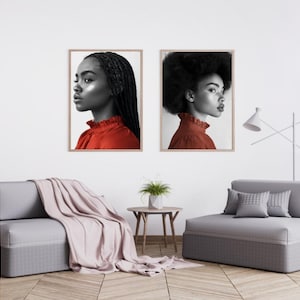 Black Afro Woman Art Poster| Black Art| Black Art Poster |  Wall Print |Home Decor |Black Art Poster| Modern Art Prints | Afro Art