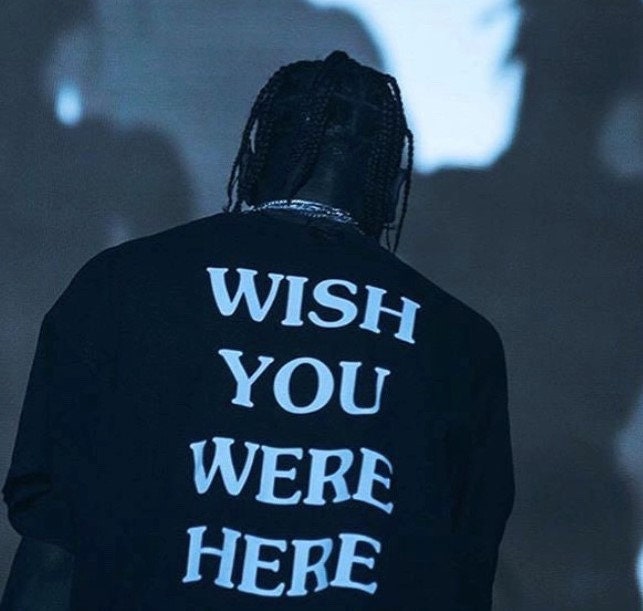 Travis Scott Concert Shirt Astroworld Wish You Were Here 2018 Tour T Shirt  Small