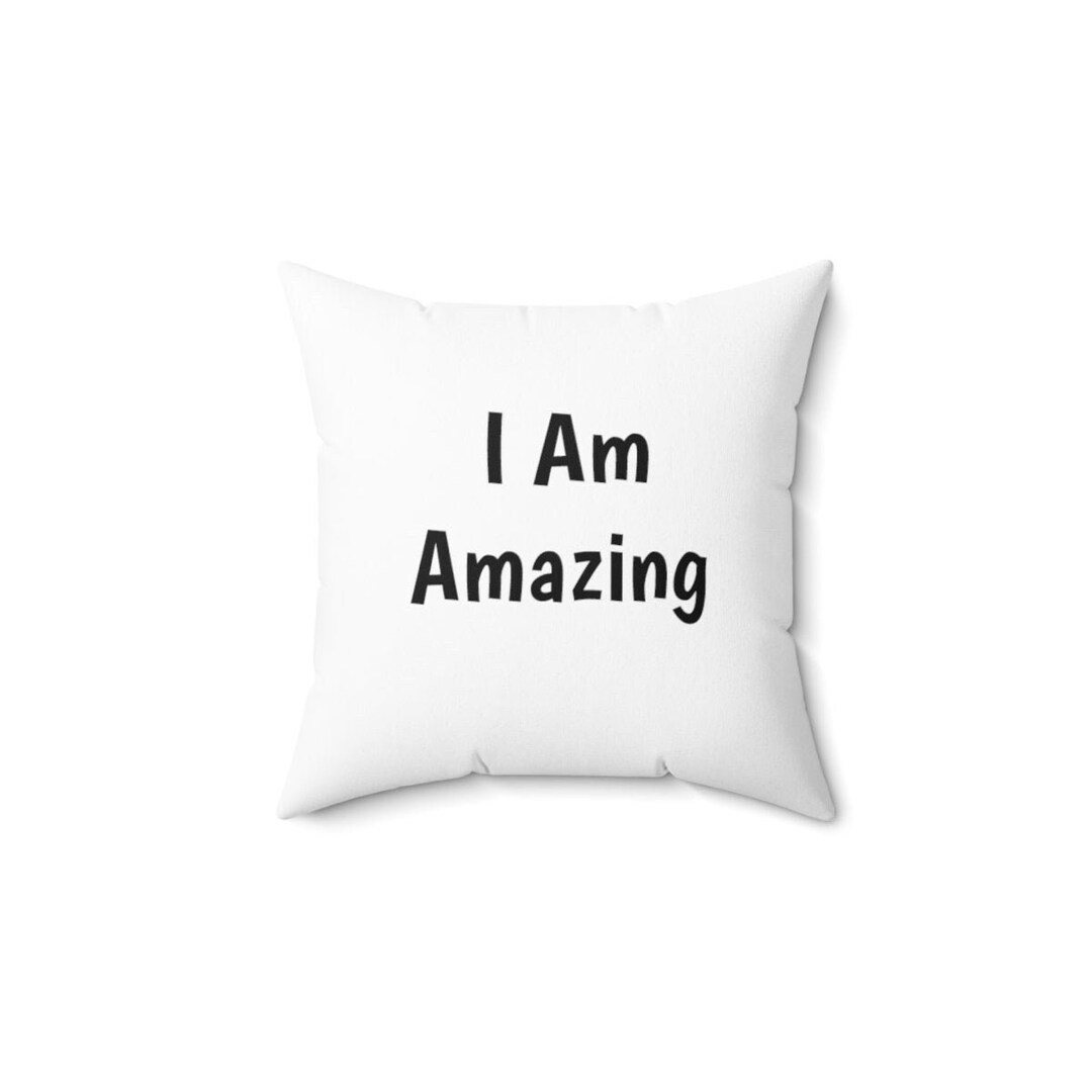 Decorative Affirmation Pillow, Custom Made Pillow, Square Pillow Etsy