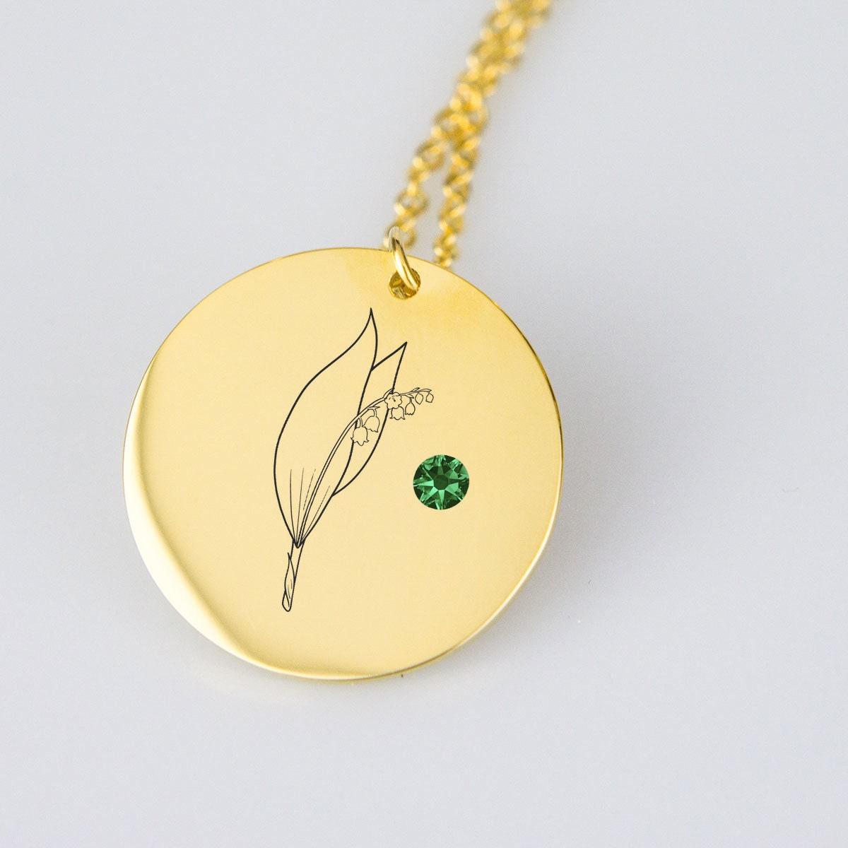 May Birth Month Flower With Birthstone Birth Month Flower Etsy