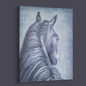 Original 16x20 Inch Horse Painting, Horse Oil Painting, Equine Artwork, Western Painting, Horse Portrait, Horse Decor, Horse Canvas Art