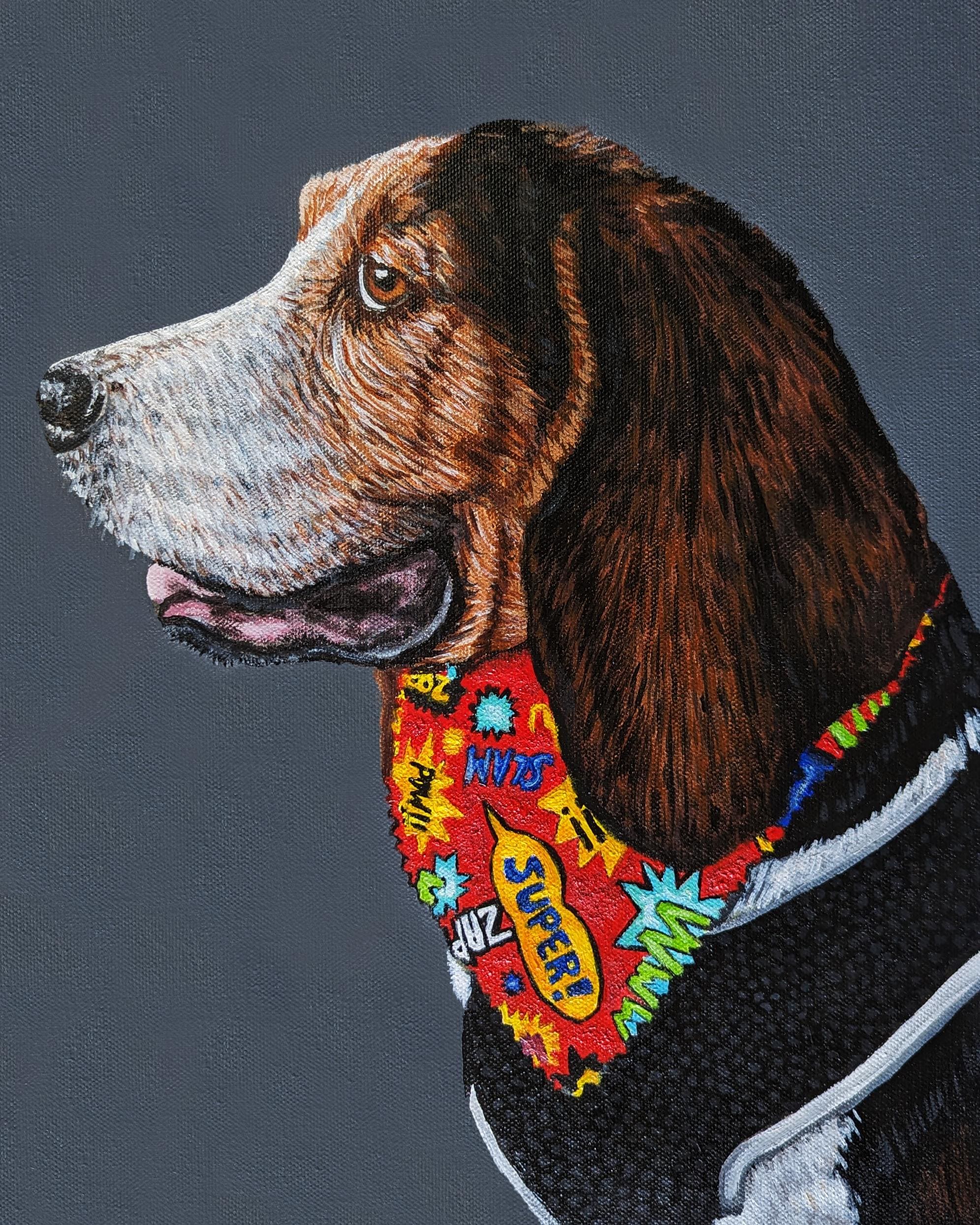 Custom Pet Portrait: Acrylic Painting on Canvas