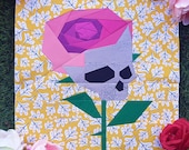 FPP Old Skull Rose - Final size 12" x 12"