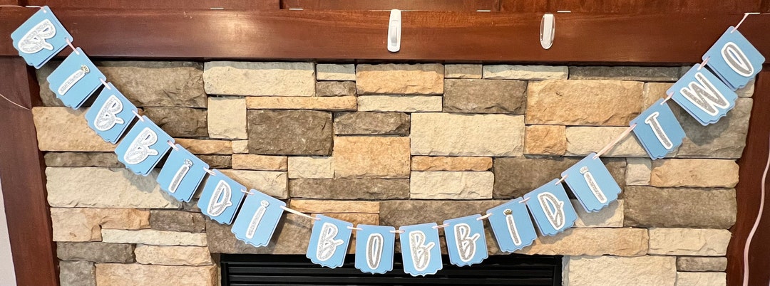 Cinderella Birthday Banner, Bibbidi Bobbidi Boo, Bibbidi Bobbidi Two ...