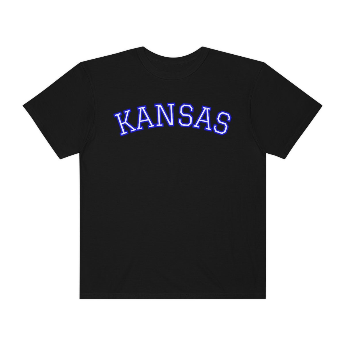 Kansas Comfort Colors Pepper, KU Jayhawks, Kansas Jayhawks, camiseta